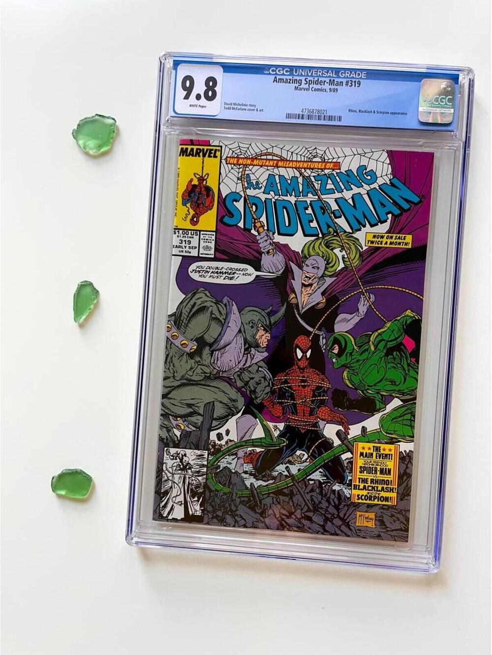 Amazing Spider-Man #319 CGC 9.8 (1989) Todd McFarlane | Graded Comic book 1989